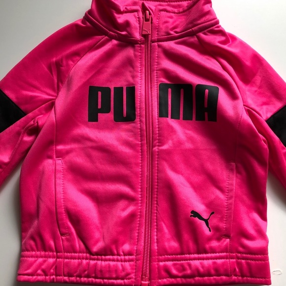 2T Girls: Pink Puma Zip-Up - Picture 3 of 5